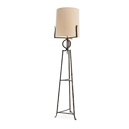 Contemporary Wrought Iron Floor Lamp