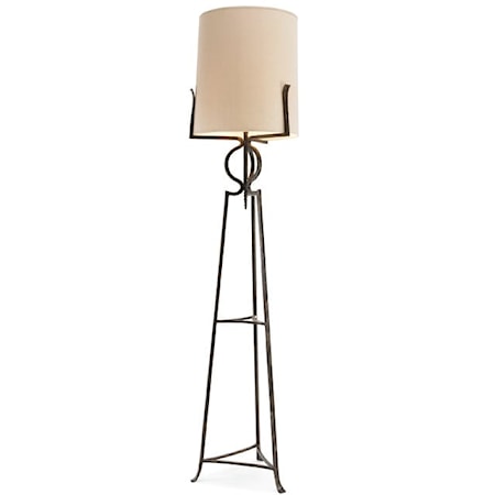 Contemporary Wrought Iron Floor Lamp