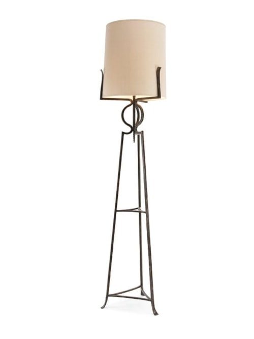 Contemporary Wrought Iron Floor Lamp