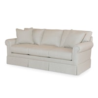 Transitional Clayburn Sofa with Rolled Arms