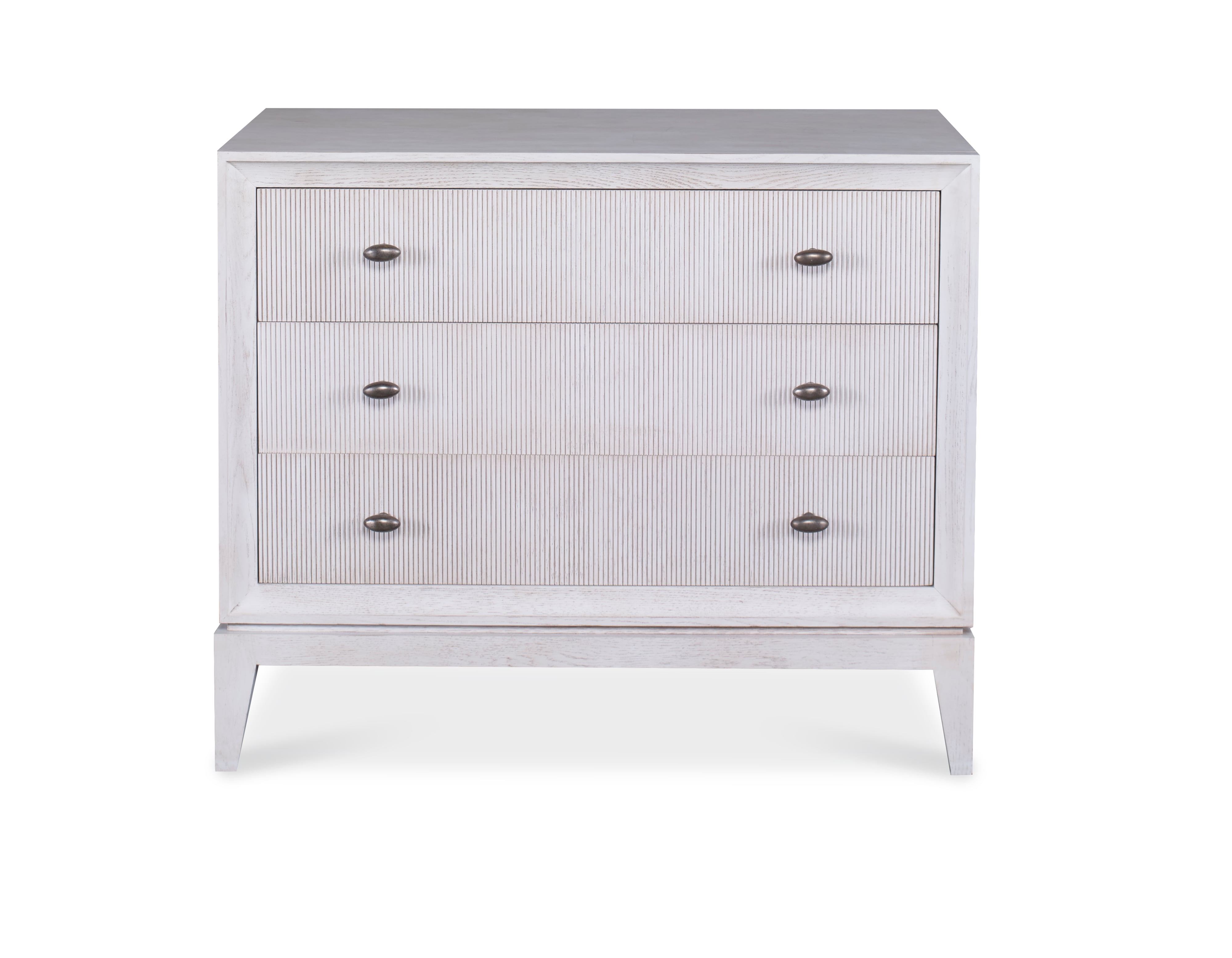 Century Details Case Details Three Drawer Large Nightstand