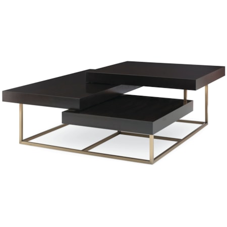 Park Slope Cocktail Table - Ant. Brass