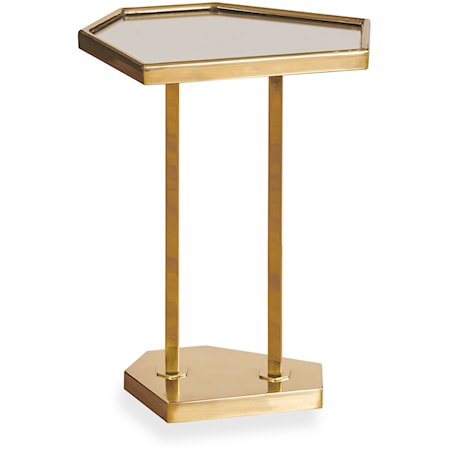 Reyes Glam Gold Martini Side Table