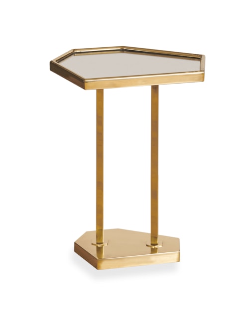 Reyes Glam Gold Martini Side Table