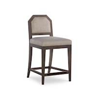 Jennet Transitional Upholstered Counter Stool