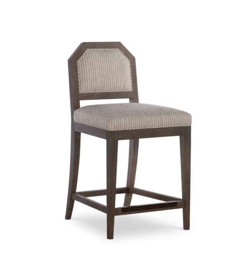 Jennet Transitional Upholstered Counter Stool