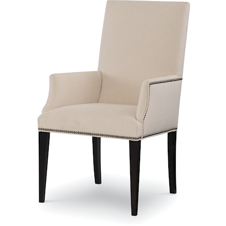 Fairmont Transitional Upholstered Dining Arm Chair