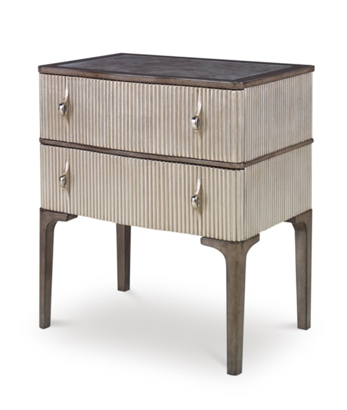Edison Mid-Century Modern 2-Drawer Nightstand