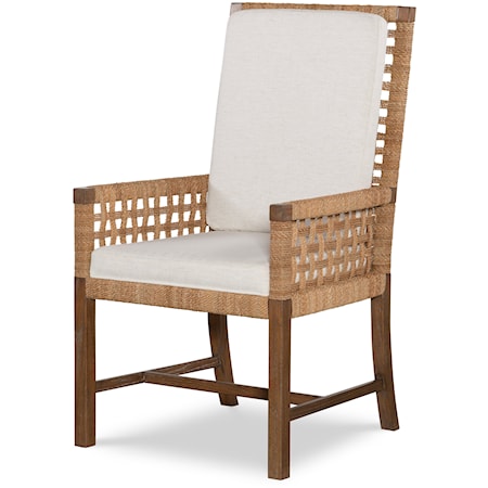 Hayden Cane Back Upholstered Host Chair