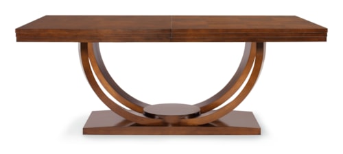 Contemporary Rectangular Dining Table with Extension Leaves