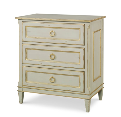 Monarch Traditional 3-Drawer Nightstand