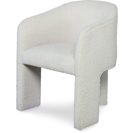 Contemporary Open Leg Upholstered Dining Chair
