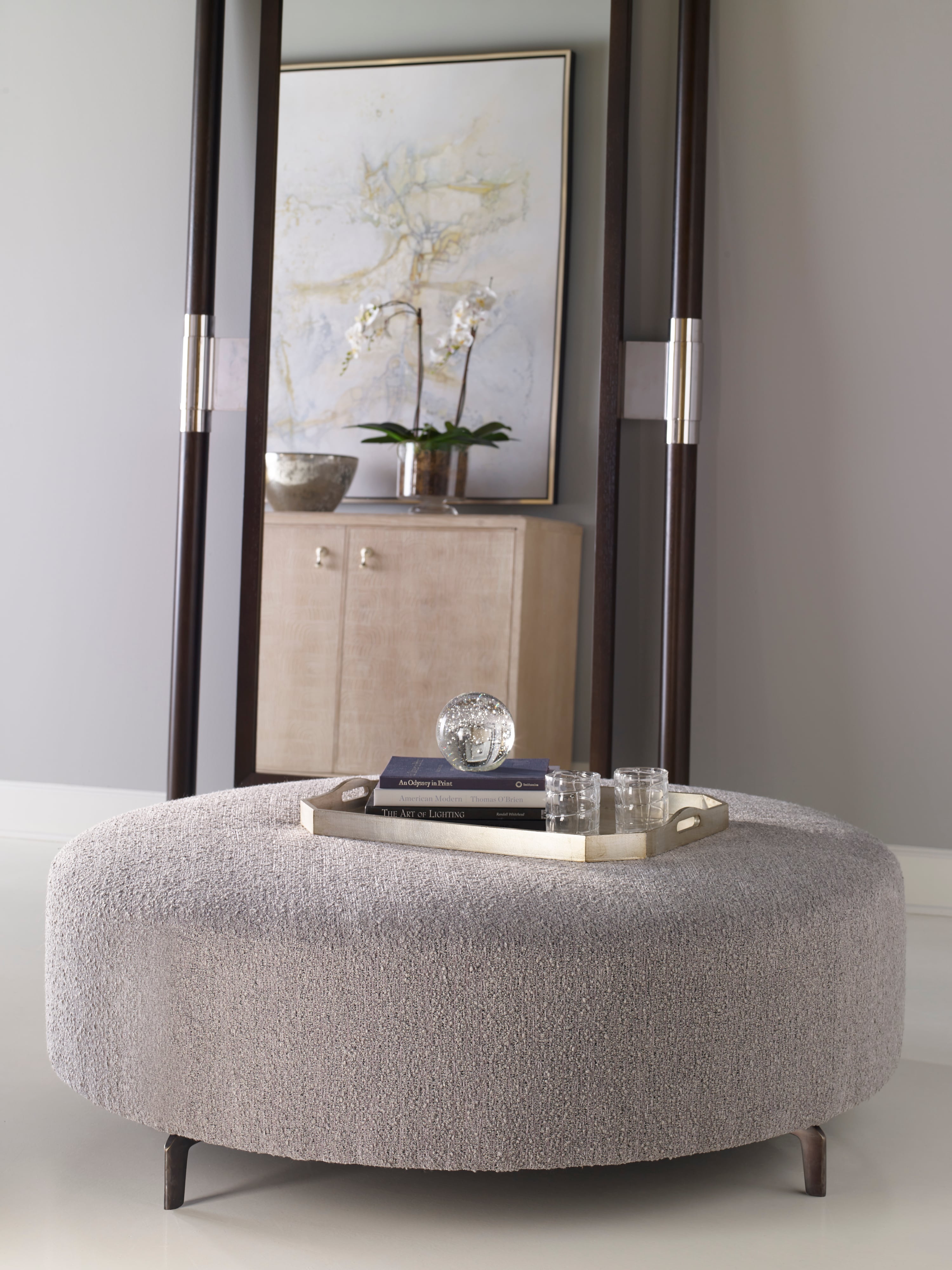 Rockford 52 Round Cockail Ottoman