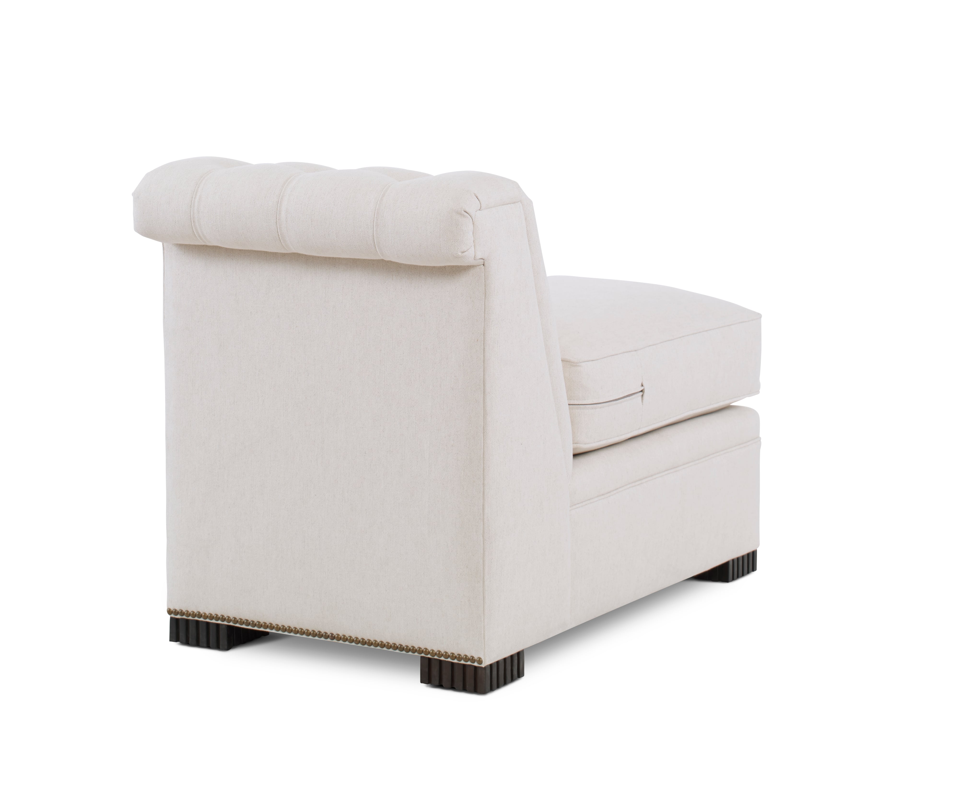 Modern Chesterfield Armless Chair