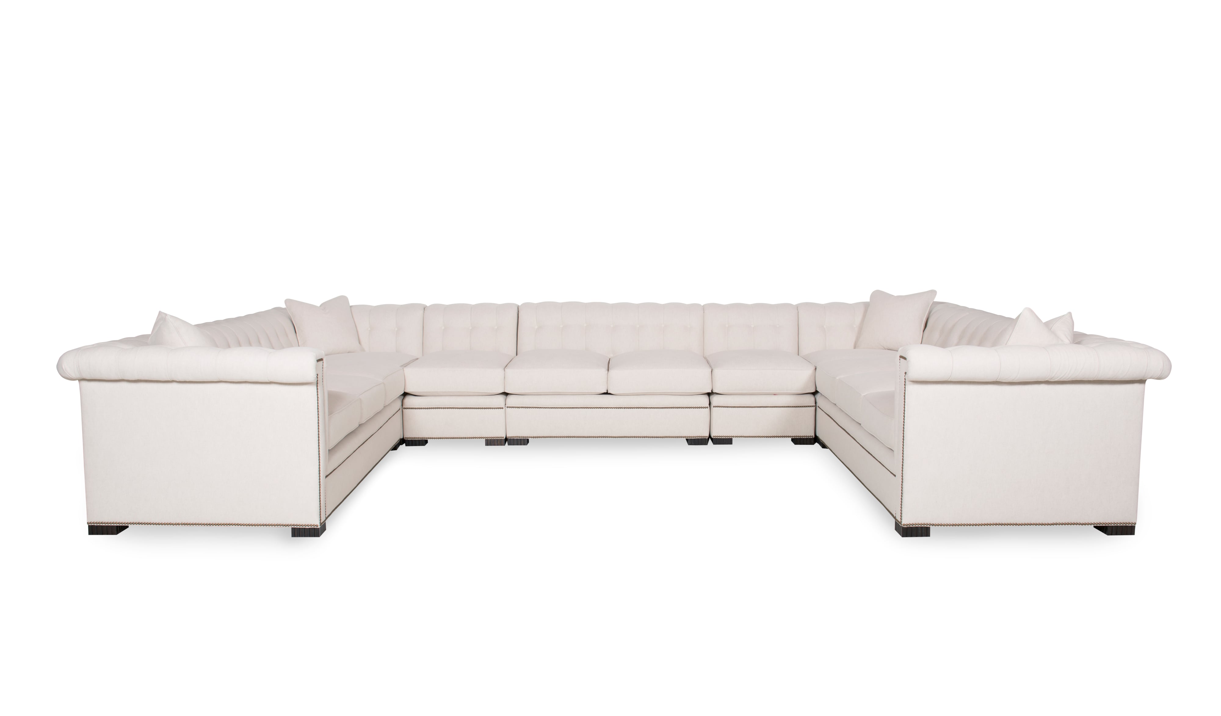 Modern Chesterfield Armless Chair