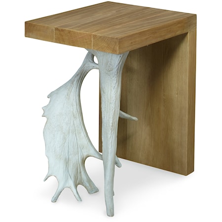 Open Sky Contemporary Antler Accent Table - Natural