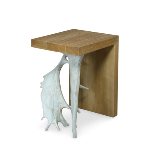 Open Sky Contemporary Antler Accent Table - Natural