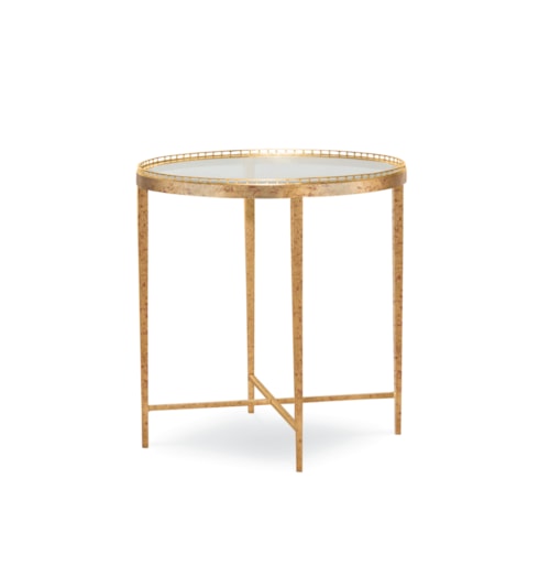 Logan Transitional Round Chairside Table