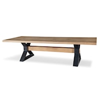 Open Sky Contemporary 120" Dining Trestle Table