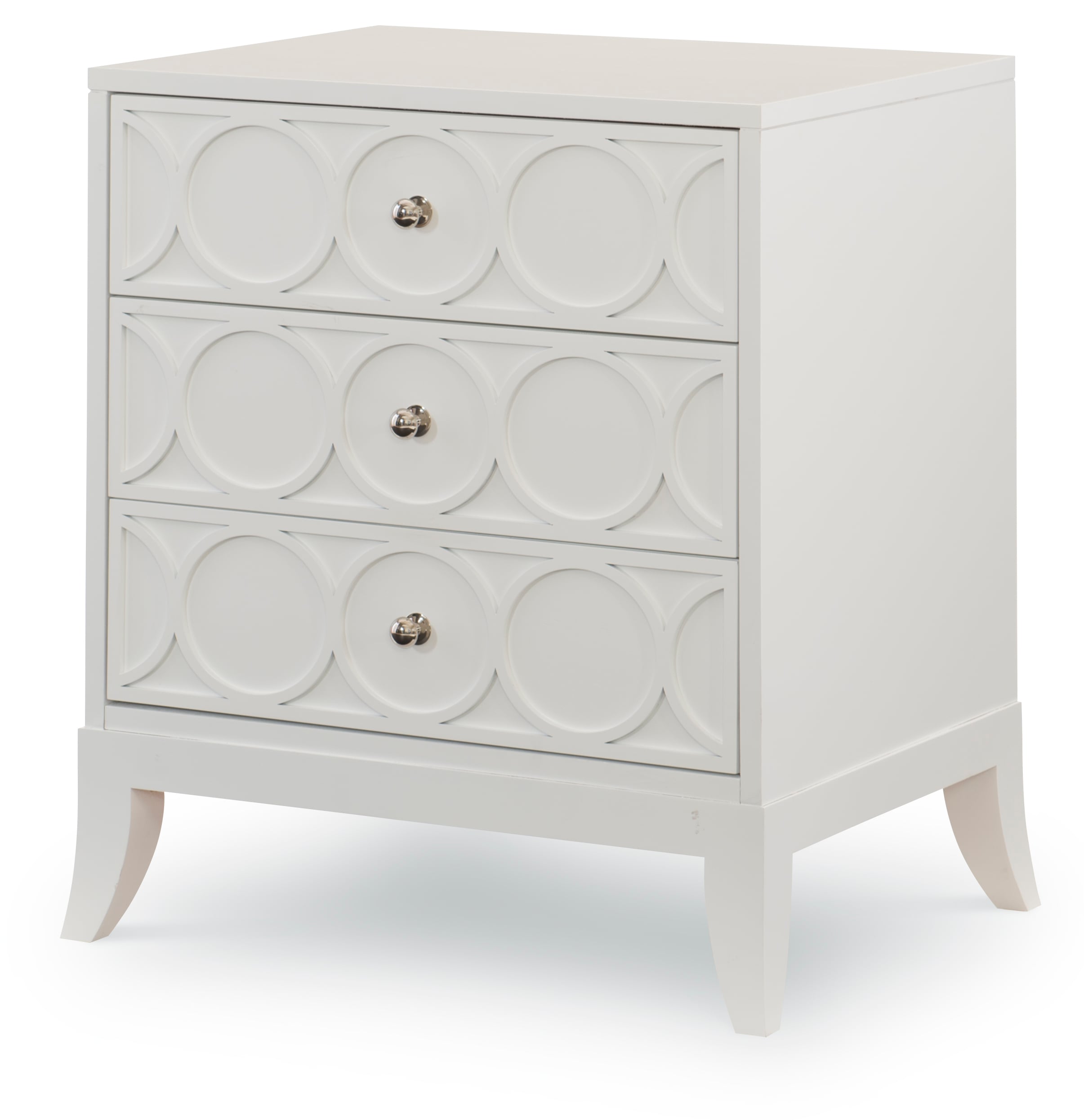Century Details Case Details 3 Drawer Small Nightstand