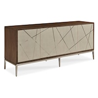 Remi Mid-Century Modern 4-Door Credenza