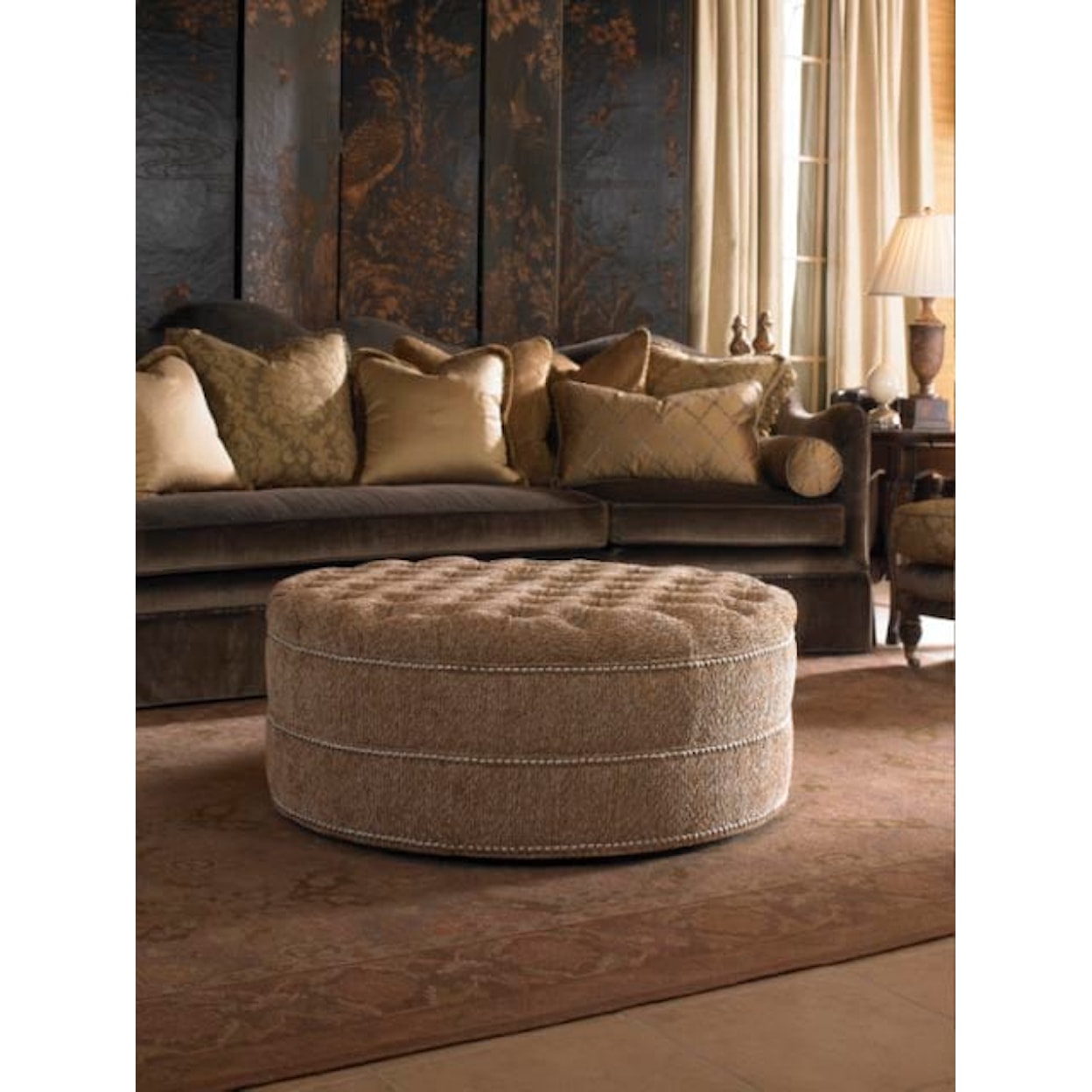 Century Century Signature Round Ottoman