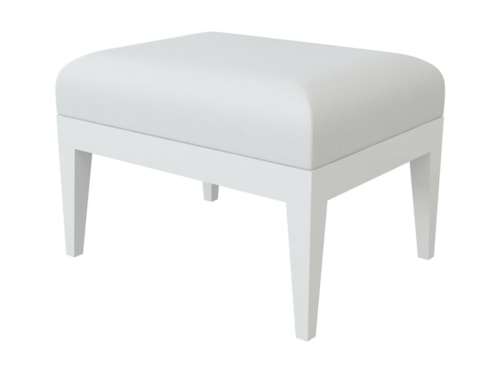 Sail Coastal Contemporary Outdoor Ottoman