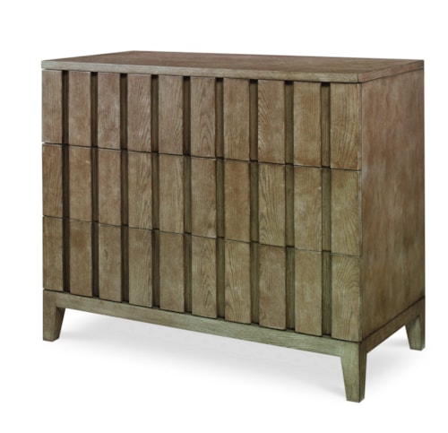 Louvered Drawer Chest (Timber Grey)