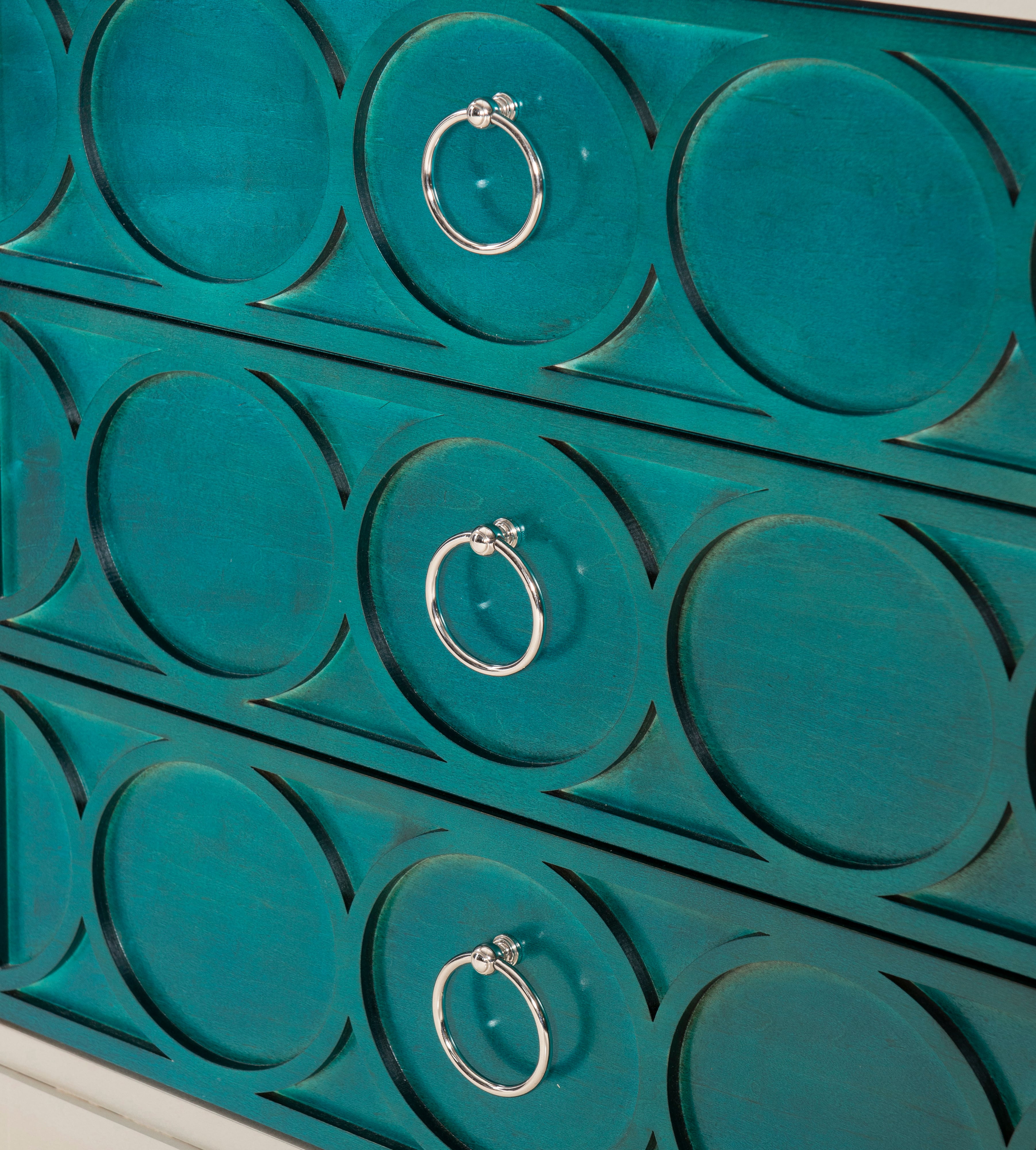 Century Details Case Details 3 Drawer Small Nightstand