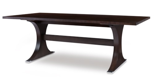 Mid-Century Modern Trestle Dining Table