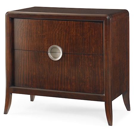 Transitional Carew Nightstand with Drawers