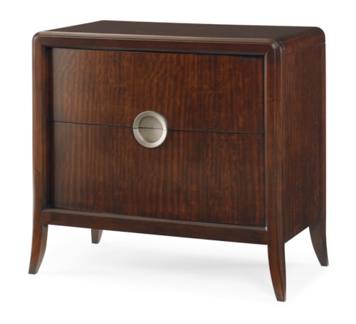 Transitional Carew Nightstand with Drawers