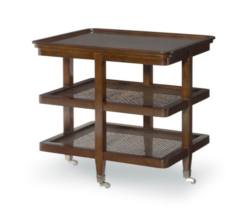 Mid-Century Modern Skylar Tier Table with Wheels