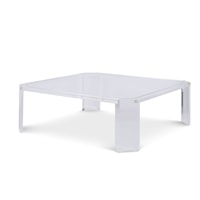 Contemporary Phoenix Coffee Table with Glass Top
