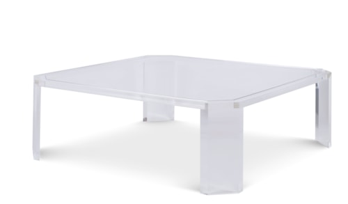 Contemporary Phoenix Coffee Table with Glass Top