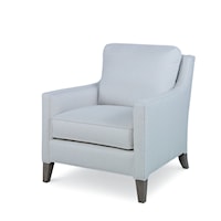 Contemporary Del Mar Arm Chair with Slope Arms