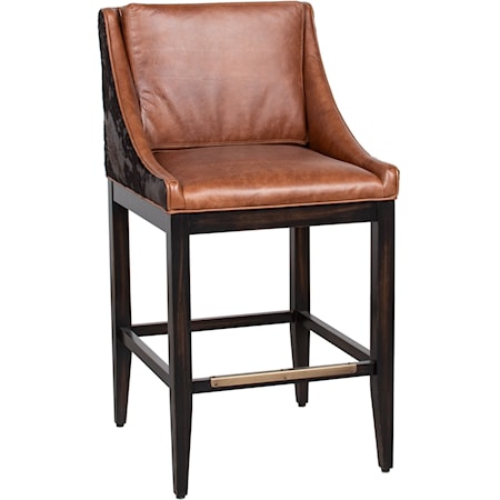 Olive Transitional Upholstered Bar Stool