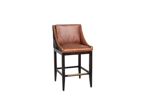 Olive Transitional Upholstered Bar Stool