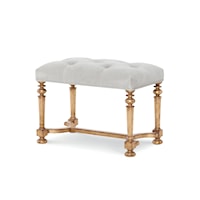 Monarch Traditional Bench with Tufted Seat