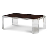 Transitional Phoenix Coffee Table with Mahogany Top