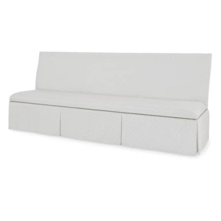 85 To 96 Skirted Armless Banquette