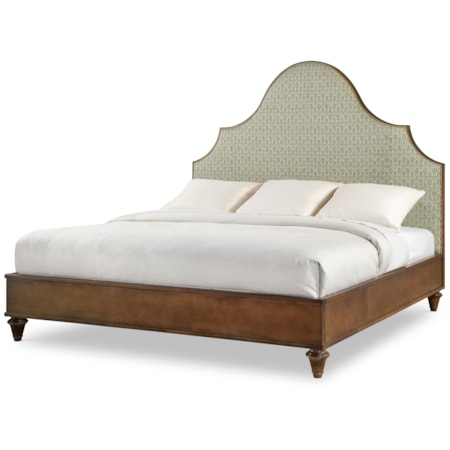 Lafayette Wood Trim Uph Bed - Cal King