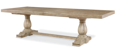 Amador Traditional Trestle Dining Table