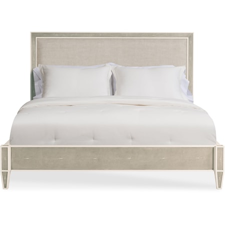 Monarch Transitional Upholstered Queen Bed