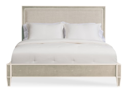Monarch Transitional Upholstered Queen Bed