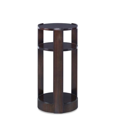 Transitional Kanna Tiered Side Table with Open Shelves