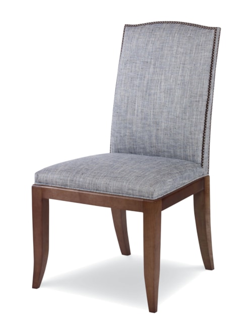 Transitional Chelsea Upholstered Side Chair with Nailheads