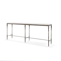 Holland Contemporary Console Table with Marble Top
