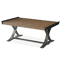 Galena Industrial Rustic Cocktail Table