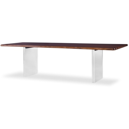 108" Guan.Slab Dining Acrylic Table